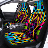 Ethnic Psychedelic Trippy Print Universal Fit Car Seat Covers 102422