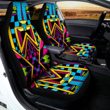 Ethnic Psychedelic Trippy Print Universal Fit Car Seat Covers 102422