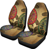 Ethnic Sea Turtles Print Universal Fit Car Seat Covers 102422