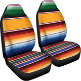 Ethnic Serape Blanket Stripe Print Universal Fit Car Seat Covers 102422