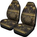 Ethnic Thai Elephant Pattern Print Universal Fit Car Seat Covers 102422