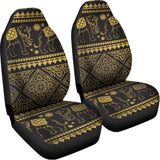 Ethnic Thai Elephant Pattern Print Universal Fit Car Seat Covers 102422