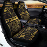 Ethnic Thai Elephant Pattern Print Universal Fit Car Seat Covers 102422