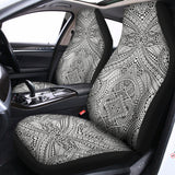 Ethnic Zentangle Pattern Print Universal Fit Car Seat Covers 102422