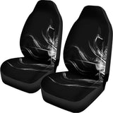 Evil Samurai Mask Print Universal Fit Car Seat Covers 102422
