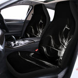 Evil Samurai Mask Print Universal Fit Car Seat Covers 102422