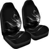 Evil Samurai Mask Print Universal Fit Car Seat Covers 102422