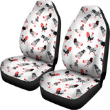 Exotic Chicken Pattern Print Universal Fit Car Seat Covers 102422