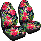 Exotic Hibiscus Flowers Pattern Print Universal Fit Car Seat Covers 102422