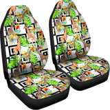 Exotic Tropical Giraffe Pattern Print Universal Fit Car Seat Covers 102422