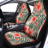 Exotic Tropical Hibiscus Pattern Print Universal Fit Car Seat Covers 102422