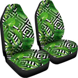 Exotic Tropical Leaves Pattern Print Universal Fit Car Seat Covers 102422