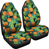 Exotic Tropical Pineapple Pattern Print Universal Fit Car Seat Covers 102422