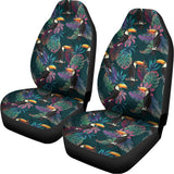 Exotic Tropical Toucan Pattern Print Universal Fit Car Seat Covers 102422