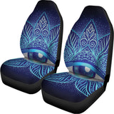 Eye of Providence Flower Print Universal Fit Car Seat Covers 102422