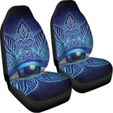 Eye of Providence Flower Print Universal Fit Car Seat Covers 102422