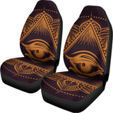 Eye of Providence Mandala Print Universal Fit Car Seat Covers 102422
