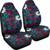 Fairy Floral Unicorn Pattern Print Universal Fit Car Seat Covers 102422