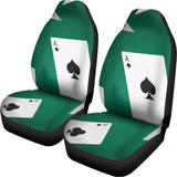 Falling Poker Cards Print Universal Fit Car Seat Covers 102422