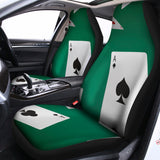 Falling Poker Cards Print Universal Fit Car Seat Covers 102422