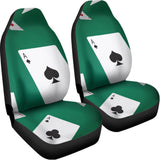 Falling Poker Cards Print Universal Fit Car Seat Covers 102422