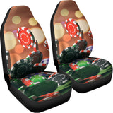 Falling Poker Chips Print Universal Fit Car Seat Covers 102422