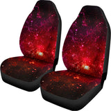 Fiery Nebula Universe Galaxy Space Print Universal Fit Car Seat Covers 102422