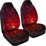 Fiery Nebula Universe Galaxy Space Print Universal Fit Car Seat Covers 102422