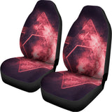 Fiery Star of David Print Universal Fit Car Seat Covers 102422