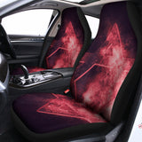 Fiery Star of David Print Universal Fit Car Seat Covers 102422