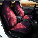 Fiery Star of David Print Universal Fit Car Seat Covers 102422