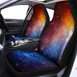Fiery Universe Nebula Galaxy Space Print Universal Fit Car Seat Covers 102422