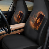 Fire Ace Card Print Universal Fit Car Seat Covers 102422