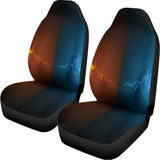 Fire And Ice Dragons Print Universal Fit Car Seat Covers 102422