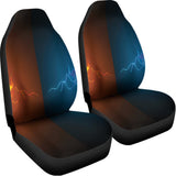 Fire And Ice Dragons Print Universal Fit Car Seat Covers 102422