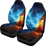 Fire And Ice Energy Print Universal Fit Car Seat Covers 102422