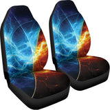 Fire And Ice Energy Print Universal Fit Car Seat Covers 102422