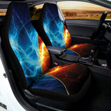 Fire And Ice Energy Print Universal Fit Car Seat Covers 102422