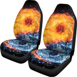 Fire And Water Yin Yang Print Universal Fit Car Seat Covers 102422