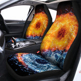 Fire And Water Yin Yang Print Universal Fit Car Seat Covers 102422