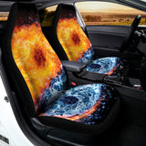 Fire And Water Yin Yang Print Universal Fit Car Seat Covers 102422
