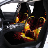 Fire Angel Wings Print Universal Fit Car Seat Covers 102422
