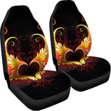 Fire Angel Wings Print Universal Fit Car Seat Covers 102422