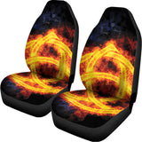 Fire Celtic Knot Print Universal Fit Car Seat Covers 102422