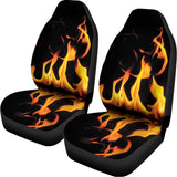 Fire Flame Burning Print Universal Fit Car Seat Covers 102422