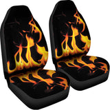 Fire Flame Burning Print Universal Fit Car Seat Covers 102422