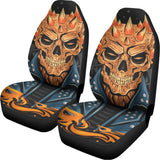 Fire Punk Devil Print Universal Fit Car Seat Covers 102422