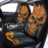 Fire Punk Devil Print Universal Fit Car Seat Covers 102422