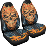 Fire Punk Devil Print Universal Fit Car Seat Covers 102422
