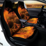Fire Skull Print Universal Fit Car Seat Covers 102422